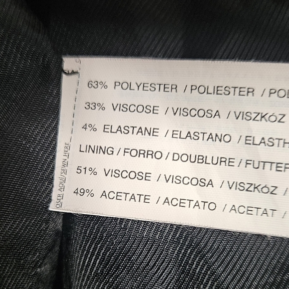 MNG Collection Black Open Front Blazer w/Shoulder Pads size XS - Picture 5 of 5